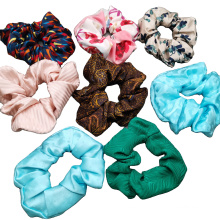 100% 19mm silk elastic skinny hair ties custom mulberry silk hair scrunchie headband